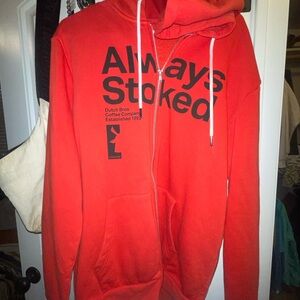 Dutch Bros Red Always Stoked Hoodie